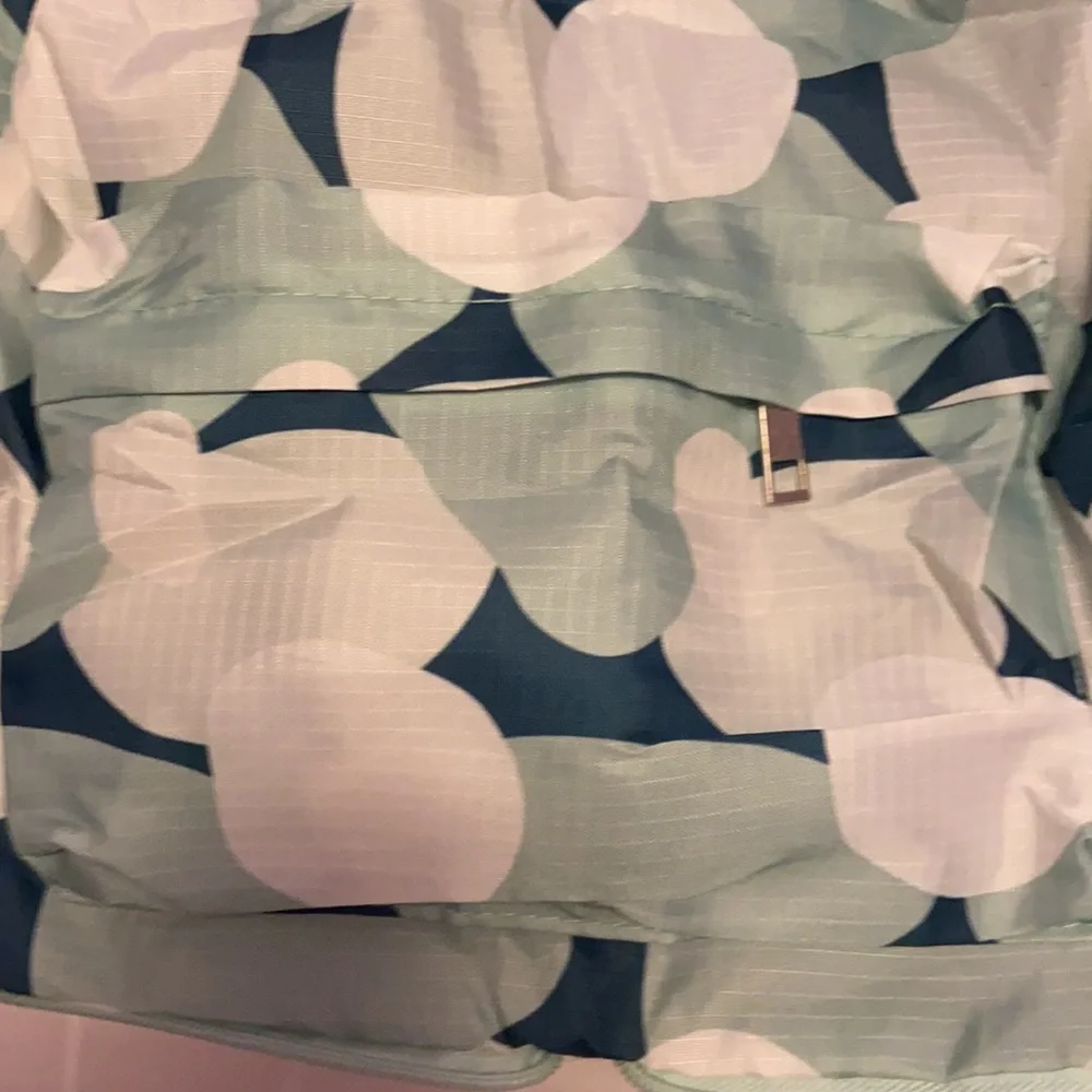 Brand new Packable Backpack Mint Green Blue Pattern Spring Summer
